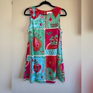 NWT Colorful Playing Cards Shift Dress